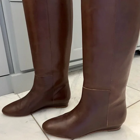 Loeffler Randall Matilde Demi-Wedge Knee Boot, Chestnut - Picture 11 of 14